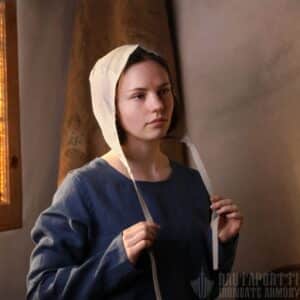 Pellavainen keskiaikainen liinalakki